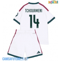 Camisa de time de futebol Real Madrid Aurelien Tchouameni #14 Replicas 1º Equipamento Infantil 2026-27 Manga Curta (+ Calças curtas)